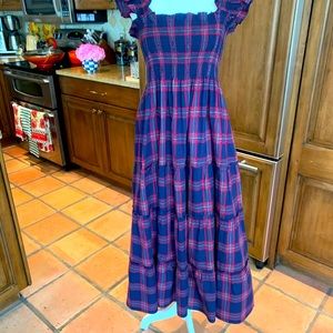 Hill House Navy Tartan Ellie Nap Dress size Small